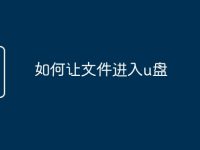 如何让文件进入u盘-路由网