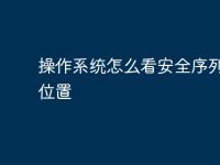 操作系统怎么看安全序列表的位置-路由网
