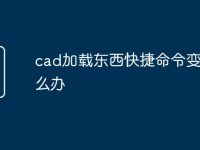 cad加载东西快捷命令变了怎么办-路由网