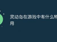 灵动岛在游戏中有什么特别应用-路由网