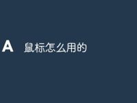 鼠标怎么用的-路由网