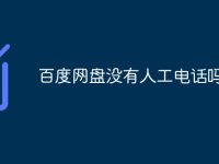 百度网盘没有人工电话吗-路由网