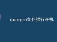 ipadpro如何强行开机-路由网