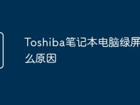 Toshiba笔记本电脑绿屏是什么原因-路由网