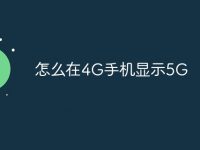 怎么在4G手机显示5G-路由网