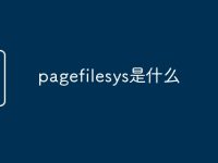 pagefilesys是什么-路由网