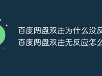 百度网盘双击为什么没反应 百度网盘双击无反应怎么办-路由网
