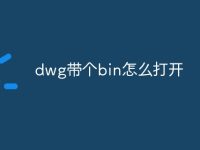 dwg带个bin怎么打开-路由网