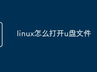 linux怎么打开u盘文件-路由网