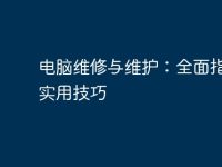 电脑维修与维护：全面指南与实用技巧-路由网