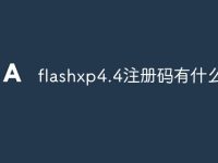 flashxp4.4注册码有什么用-路由网