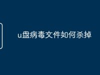 u盘病毒文件如何杀掉-路由网
