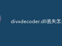 divxdecoder.dll丢失怎么办-路由网