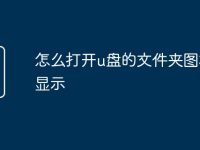 怎么打开u盘的文件夹图标不显示-路由网