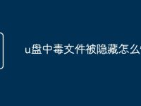 u盘中毒文件被隐藏怎么恢复-路由网
