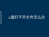 u盘打不开文件怎么办-路由网