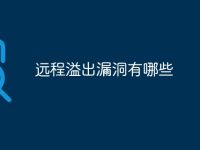 远程溢出漏洞有哪些-路由网