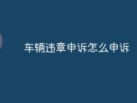 车辆违章申诉怎么申诉-路由网