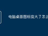电脑桌面图标变大了怎么恢复-路由网