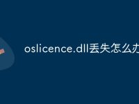 oslicence.dll丢失怎么办-路由网