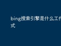 bing搜索引擎是什么工作模式-路由网