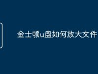 金士顿u盘如何放大文件-路由网