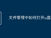 文件管理中如何打开u盘-路由网