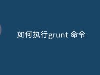 如何执行grunt 命令-路由网