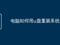 电脑如何用u盘重装系统-路由网