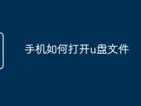 手机如何打开u盘文件-路由网