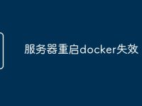 服务器重启docker失效-路由网