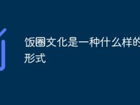 饭圈文化是一种什么样的文化形式-路由网