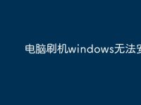 电脑刷机windows无法安装?-路由网