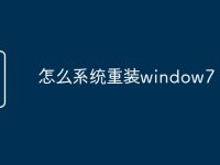 怎么系统重装window7-路由网