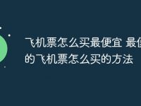 飞机票怎么买最便宜 最便宜的飞机票怎么买的方法-路由网