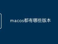macos都有哪些版本-路由网