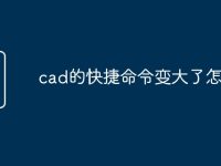 cad的快捷命令变大了怎么办-路由网