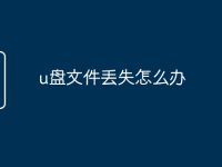 u盘文件丢失怎么办-路由网