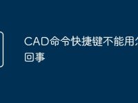 CAD命令快捷键不能用怎么回事-路由网