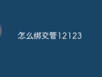 怎么绑交管12123-路由网
