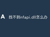 找不到nfapi.dll怎么办-路由网