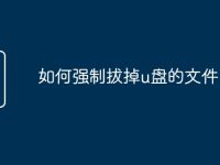 如何强制拔掉u盘的文件-路由网