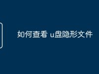 如何查看 u盘隐形文件-路由网