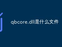 qbcore.dll是什么文件-路由网