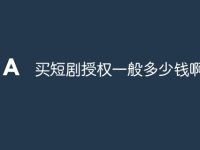 买短剧授权一般多少钱啊-路由网