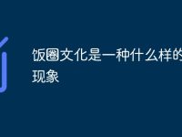 饭圈文化是一种什么样的文化现象-路由网