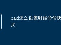 cad怎么设置射线命令快捷方式-路由网
