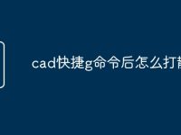 cad快捷g命令后怎么打散-路由网