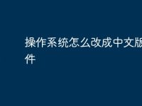 操作系统怎么改成中文版的软件-路由网
