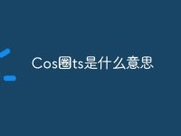 Cos圈ts是什么意思-路由网